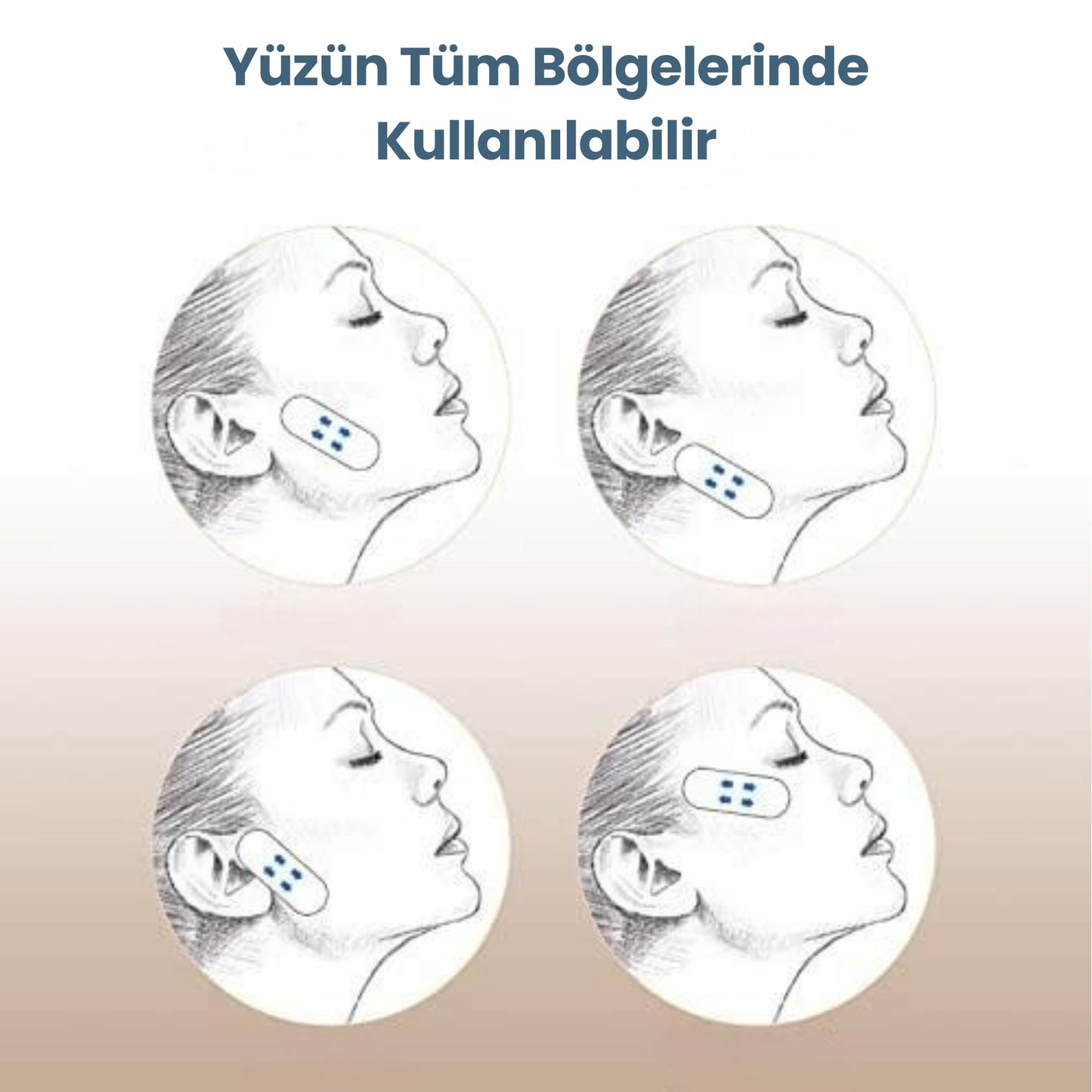 Viamark™ LIFTGENIC Görünmez Yüz ve Boyun Germe Bandı