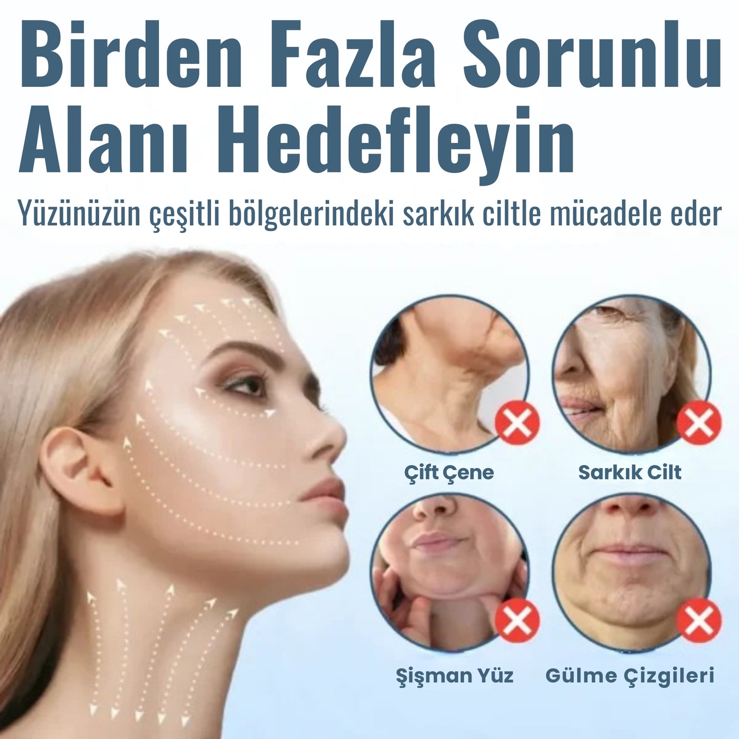 Viamark™ LIFTGENIC Görünmez Yüz ve Boyun Germe Bandı
