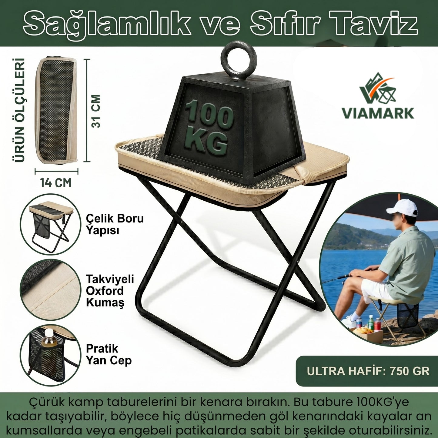 Viamark™ 2'si 1 Arada Portatif Dönüştürülebilir Çanta